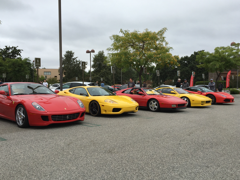 Really nice ketchup and mustard situation. One of the 13 factory 348 ts challenge cars next to mine.